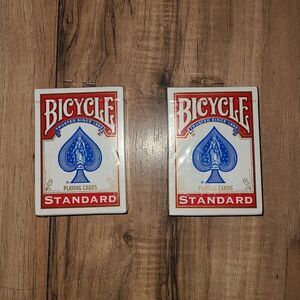 2 Decks Red Standard Bicycle Playing Cards Poker Standard Size New Sealed